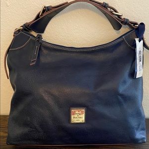 Dooney And Bourke Dark Navy Blue Slouched Shoulder Purse